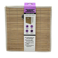 12-Inch Foldable Bamboo-Front Storage Bin with Handle