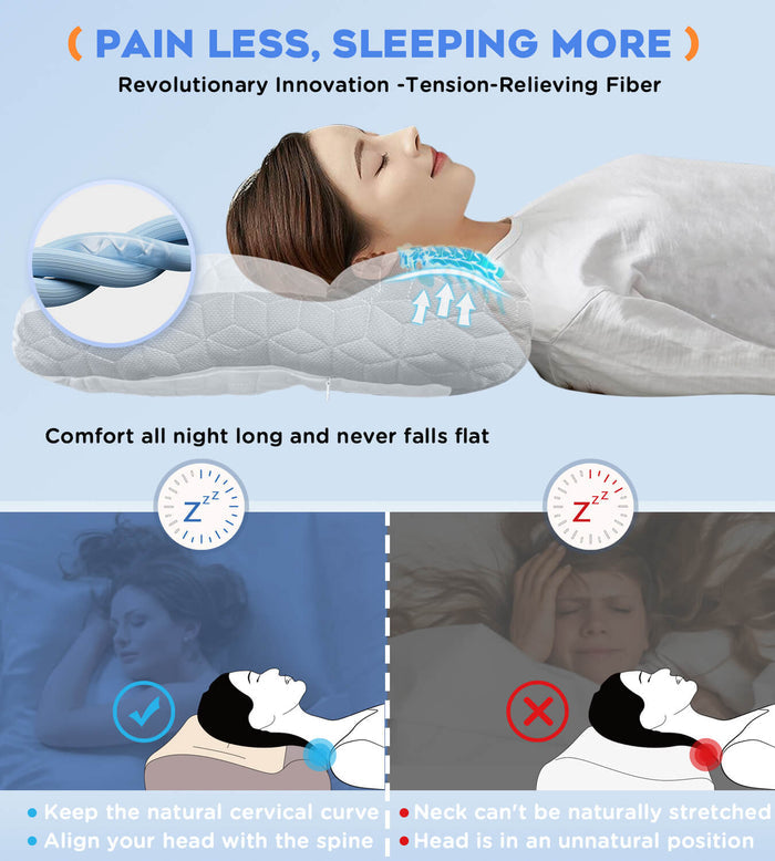 4 X Orthopedic Deep Sleep Pillow