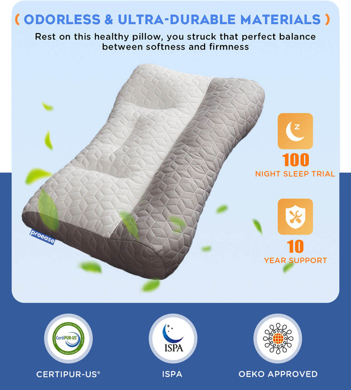 4 X Orthopedic Deep Sleep Pillow