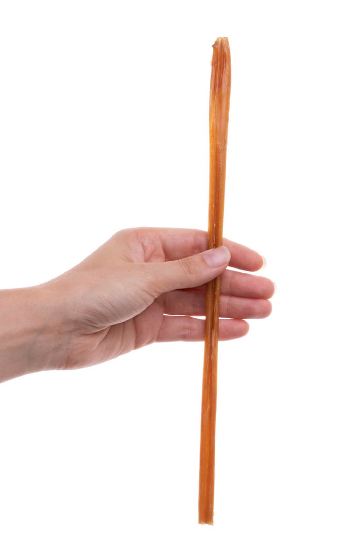 12-inch Steer Bully Sticks — all-natural dog treats made in the USA by Preen Pets
