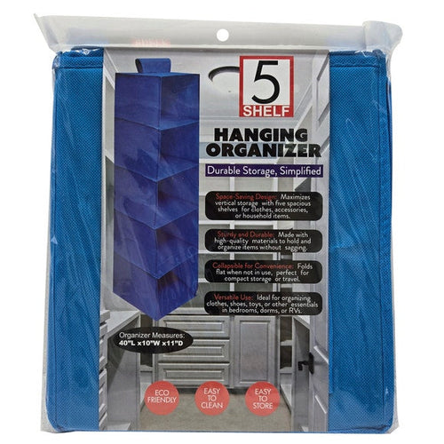 5-Shelf Hanging Closet Organizer
