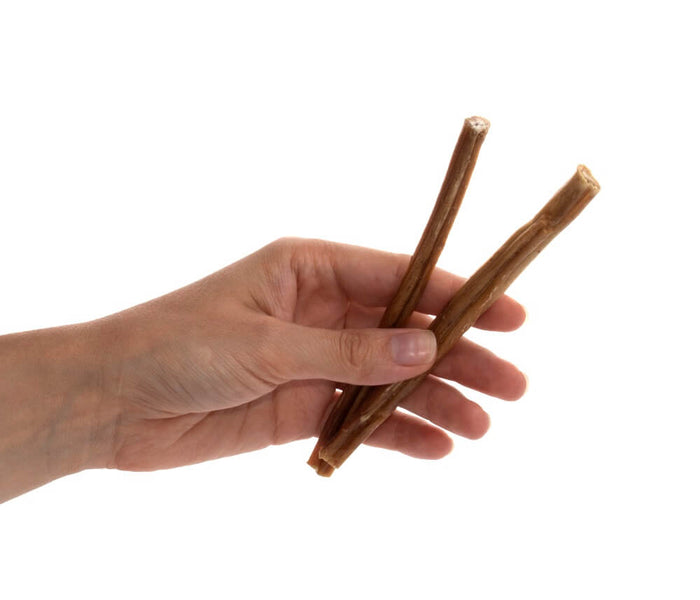 6-inch Thin Bully Sticks — all-natural dog treats made in the USA by Preen Pets (photo 2)
