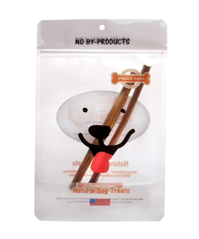 6-inch Thin Bully Sticks — all-natural dog treats made in the USA by Preen Pets (photo 3)