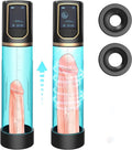 8 Stable 8 Breathing Vacuum Modes Penis Enlarger Pump with LED Screen 3 Rings