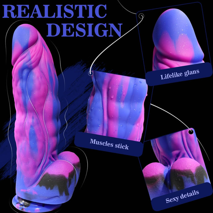 9.5'' Huge Fantasy Realistic Dragon Dildo with Powerful Suction Cup