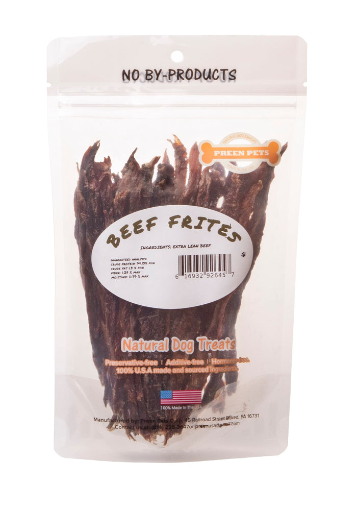 Beef Frites with Omega-3 Fish Oil — all-natural dog treats made in the USA by Preen Pets (photo 3)