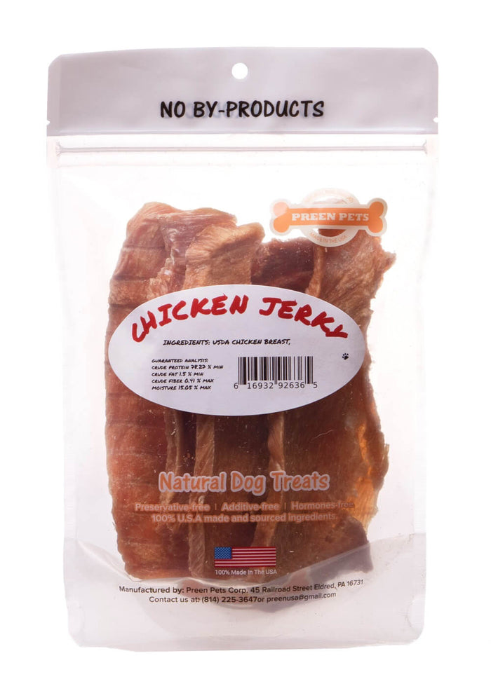Chicken Jerky - 100% USA Extra Lean Chicken Breast — all-natural dog treats made in the USA by Preen Pets (photo 3)