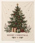 Christmas Tree Holiday Throw Blanket