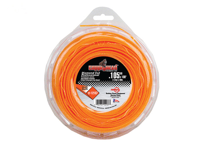 Copperhead 12137 Diamond Trimmer Line .105" 1/2 LB Donut | 100'