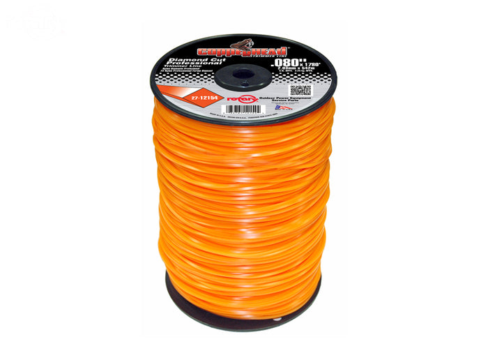 Copperhead 12154 Diamond Trimmer Line .080" 5 LB Spool | 1780'
