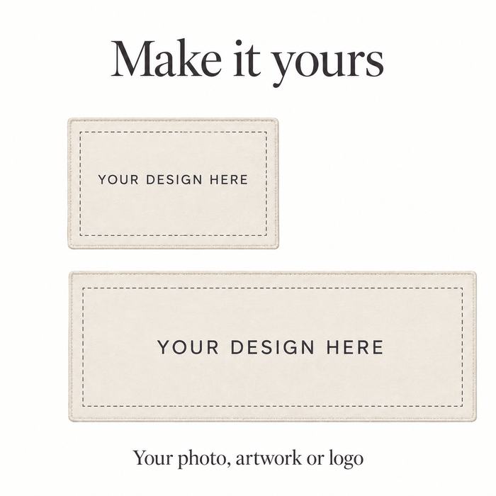 Custom Christmas Kitchen Mat Set – Evergreen or Your Design, 2 Pieces
