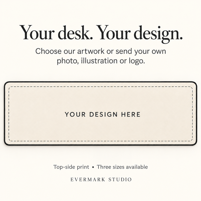 Custom Desk Mat – Mountain Sunset or Your Design