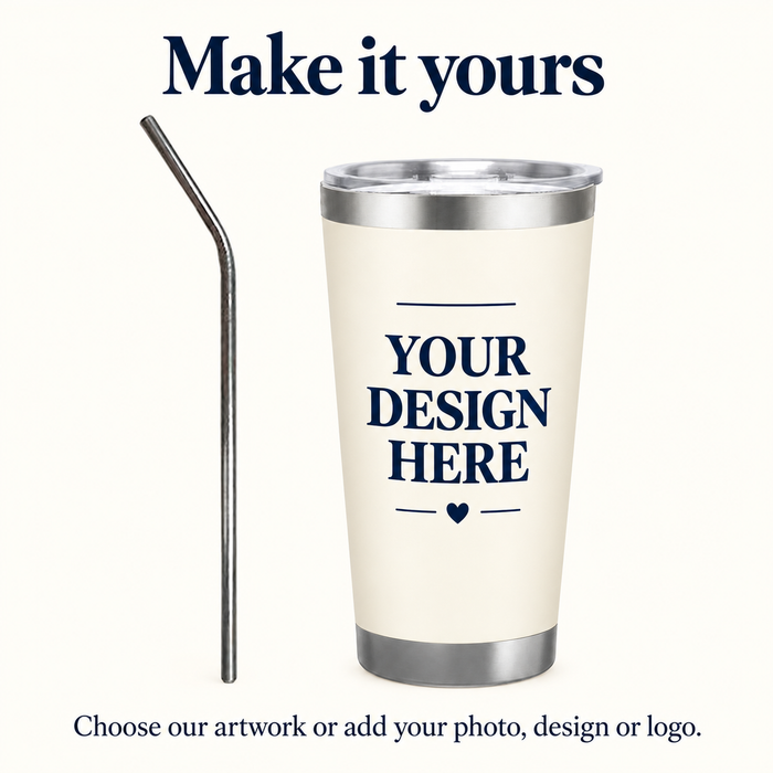 Custom Halloween Tumbler – Midnight Ghosts or Your Design, 20 oz