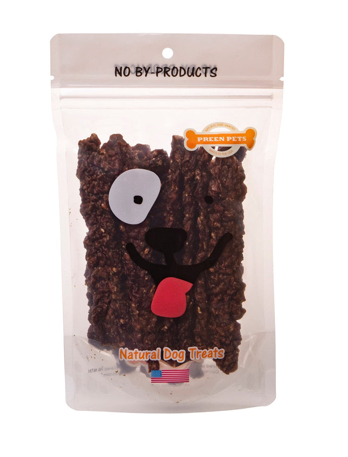 Duck Jerky Strips with Pork — all-natural dog treats made in the USA by Preen Pets (photo 2)