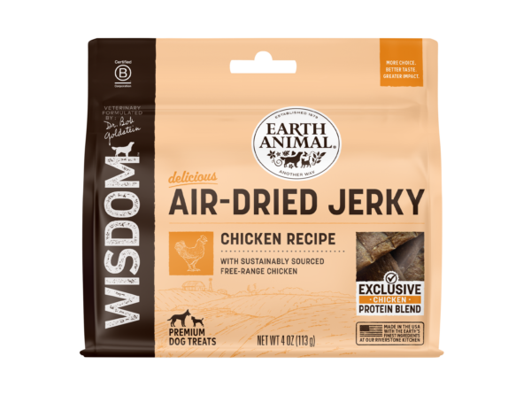 Earth Animal Wisdom™ Air-Dried Chicken Recipe Jerky Dog Treats
