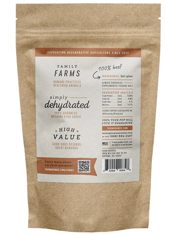 Farm Hounds Beef Spleen Dog Treats