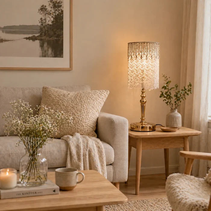 French White Lace Lampshade | DIY Romantic Bedside Table Lamp Shade Kit