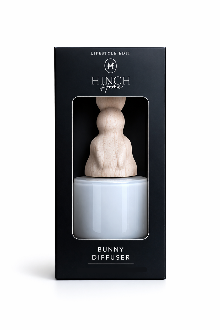 Hinch Home Bunny Diffuser 100ml – Frosted Glass Diffuser Subtle Home Fragrance