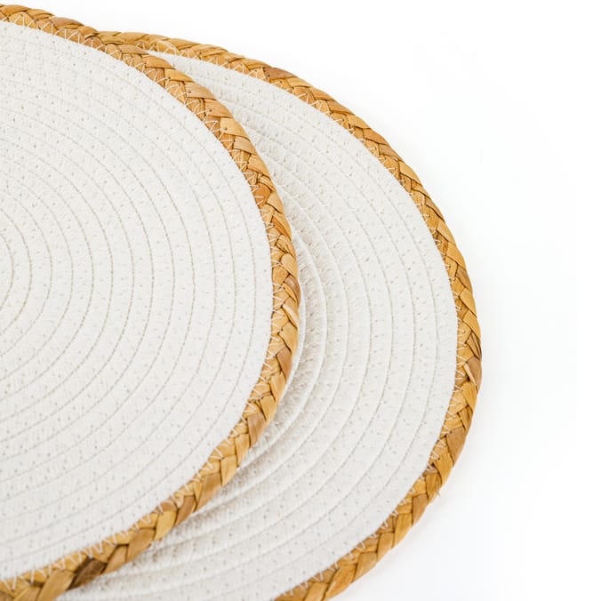 Hinch Home Placemats 2 Pack 35 x 35cm – Woven Seagrass Table Mats