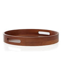 Hinch Home Round Wooden Tray 35cm – Warm Wood Serving & Styling Tray