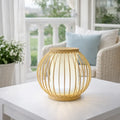 Japandi Lantern Bamboo Pendant Light Shade for Bedside | Small DIY Lampshade Kit