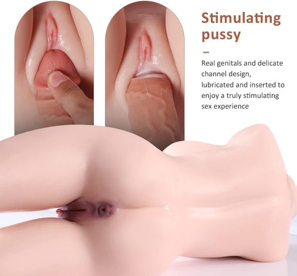 KINKLOVE 3 in 1 Traditional Realistic Masturbator Stroker Big Boobs Ass Tight Vaginal Anal Toy