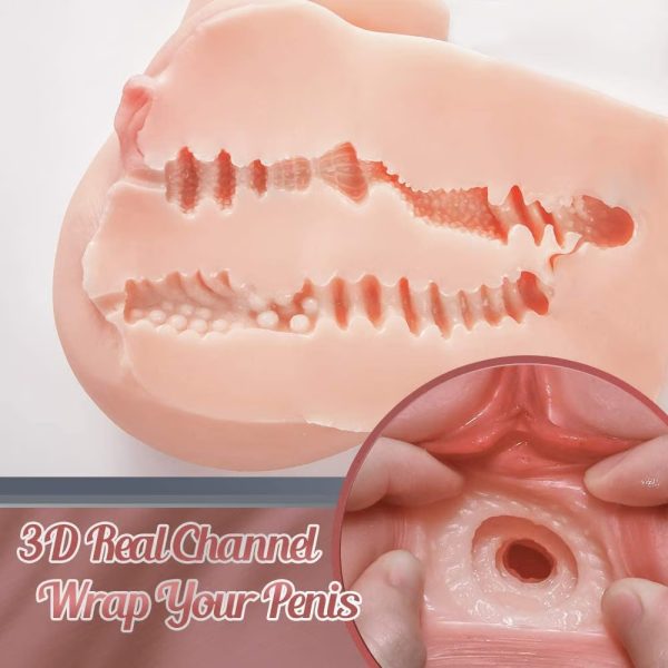 KINKLOVE Male Masturbator Toy with Plump Butt Realistic Texture Vagina Anal