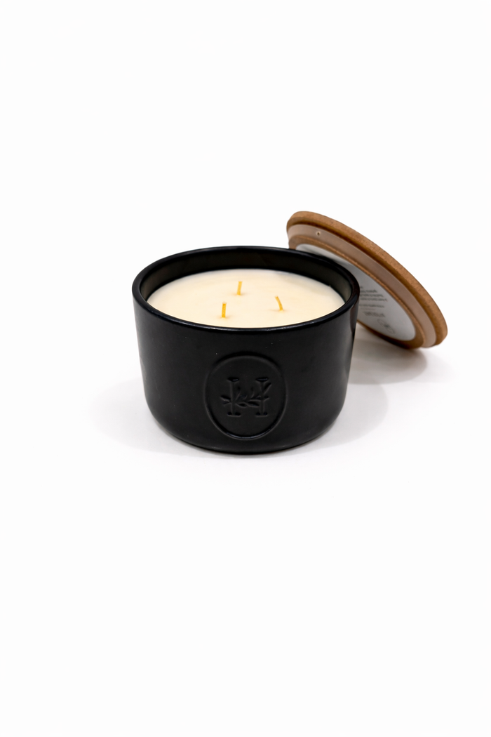 Mrs Hinch After Dark Scented Candle 560g – Triple Wick Ceramic Jar Warm Woody Fragrance