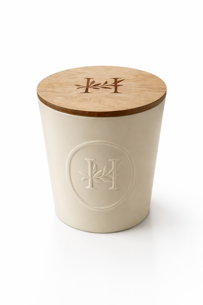 Mrs Hinch Sunday Reset Scented Candle 1150g – Large Ceramic Jar Fresh Citrus & Coastal Fragrance
