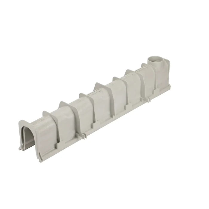 NDS DS-099 Dura Slope® Channel Drain, 6.7 in. to 7.0 in. Invert Depth, 6 in. Wide X 4 ft. Long X 8.5 in. Deep