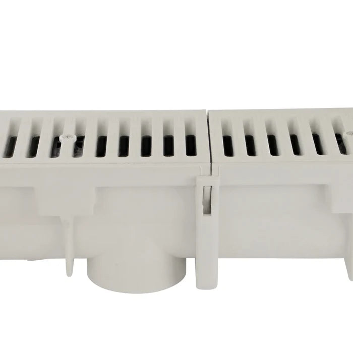 NDS DS-099 Dura Slope® Channel Drain, 6.7 in. to 7.0 in. Invert Depth, 6 in. Wide X 4 ft. Long X 8.5 in. Deep