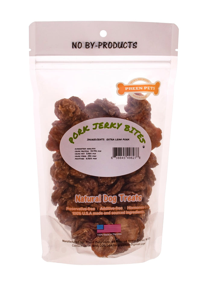 Pork Jerky Bites — all-natural dog treats made in the USA by Preen Pets (photo 3)