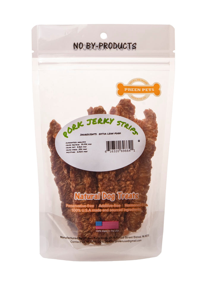 Pork Jerky Strips — all-natural dog treats made in the USA by Preen Pets (photo 3)