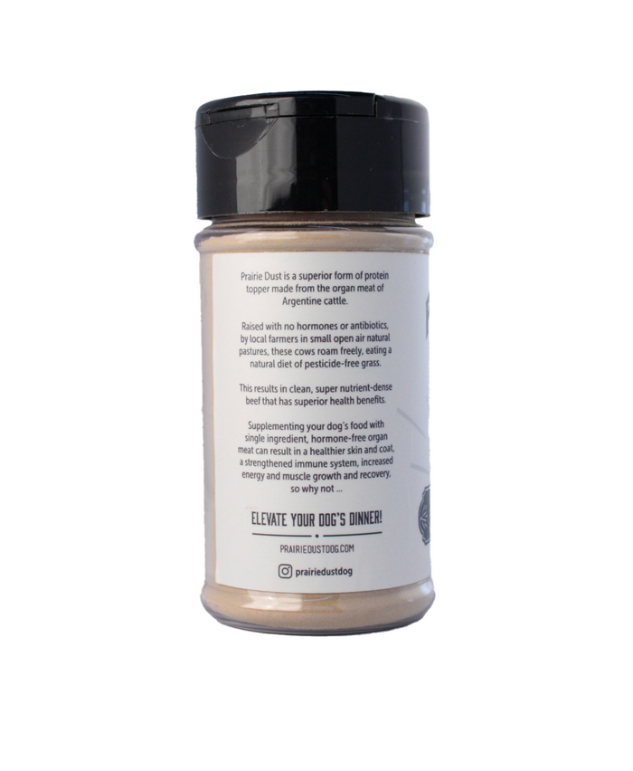 Prairie Dust© Beef Kidney Food Topper — all-natural dog treats made in the USA by Preen Pets (photo 3)