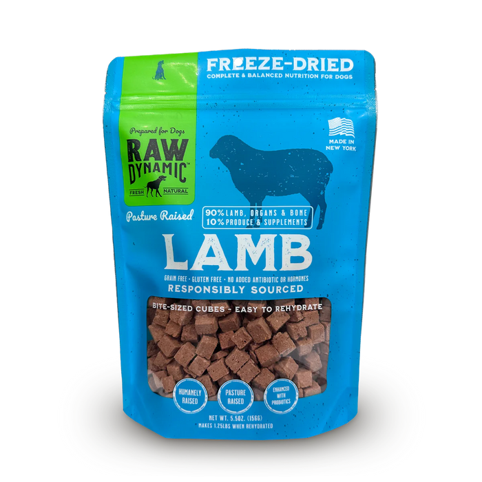 Raw Dynamic Freeze Dried Raw Lamb Fromula for Dogs