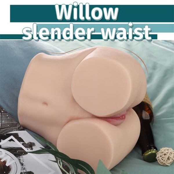 Realistic Male Masturbator with Textured Dual Channels Firm Skin and a Curvaceous Rear