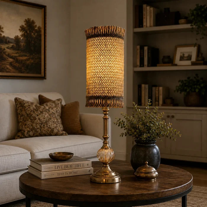 Rustic Woven Lampshade Kit | Handmade Table Lamp Shade