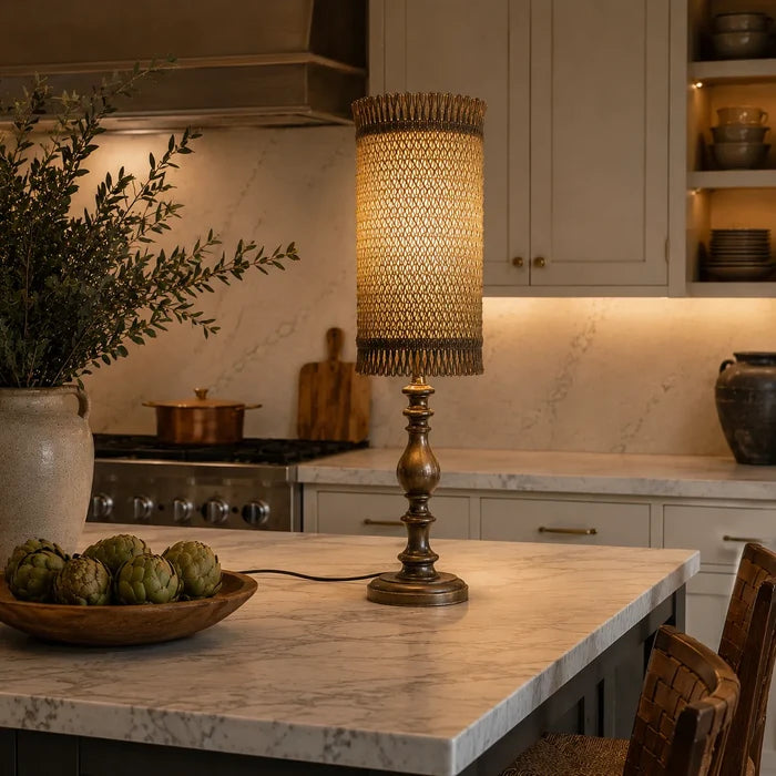 Rustic Woven Lampshade Kit | Handmade Table Lamp Shade