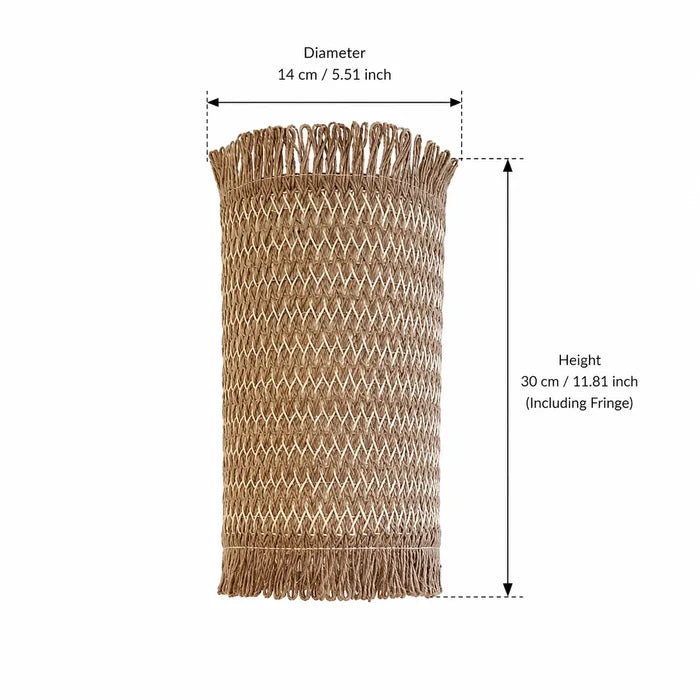 Rustic Woven Lampshade Kit | Handmade Table Lamp Shade