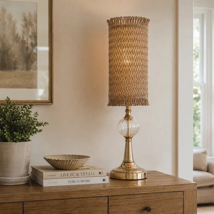 Rustic Woven Lampshade Kit | Handmade Table Lamp Shade