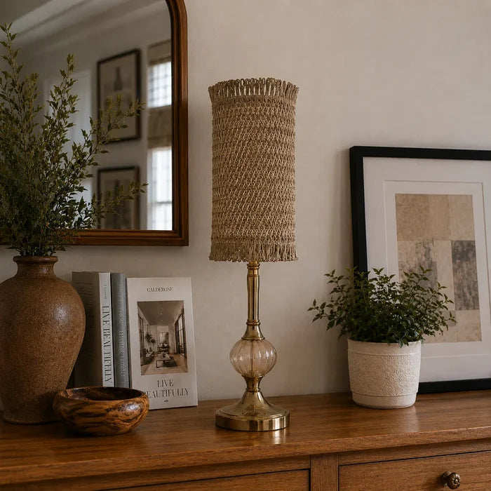 Rustic Woven Lampshade Kit | Handmade Table Lamp Shade