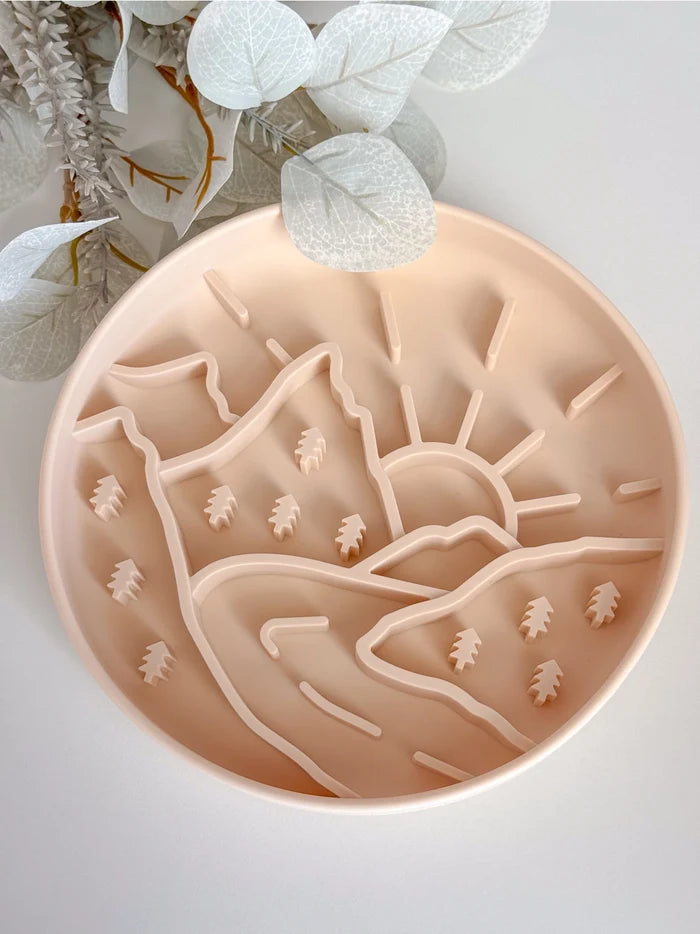 Slow Bowl Mountains, Lick Mat For Dogs, Dog Food Bowl