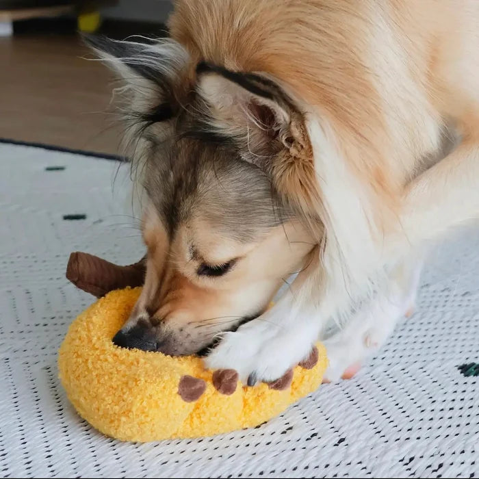 Snuffle Banana Dog Toy – Interactive Treat Puzzle & Enrichment Toy