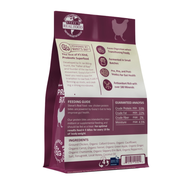 Steve's  Chicken Protein Bites – Freeze-Dried Gut Health Treats for Dogs and Cats