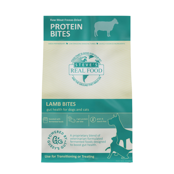 Steve's Lamb Protein Bites – Freeze-Dried Gut Health Treats for Dogs and Cats