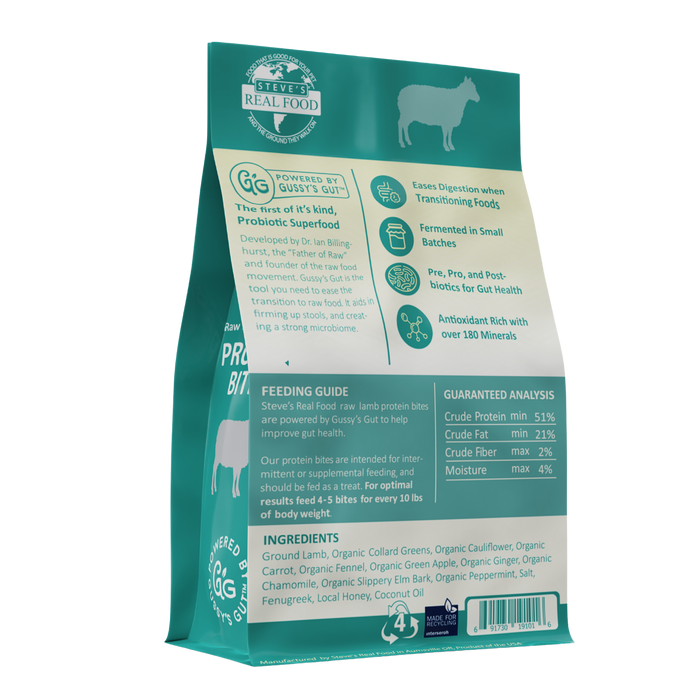 Steve's Lamb Protein Bites – Freeze-Dried Gut Health Treats for Dogs and Cats