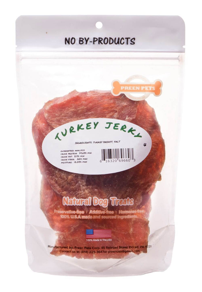 Turkey Jerky — all-natural dog treats made in the USA by Preen Pets (photo 3)
