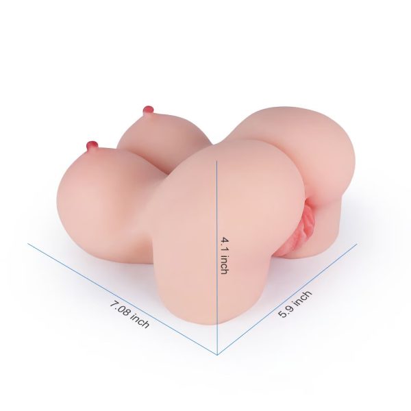 Ultra Big Breasts Butt Lifelike Male Masturbator with Swollen Valva and Textured Inner