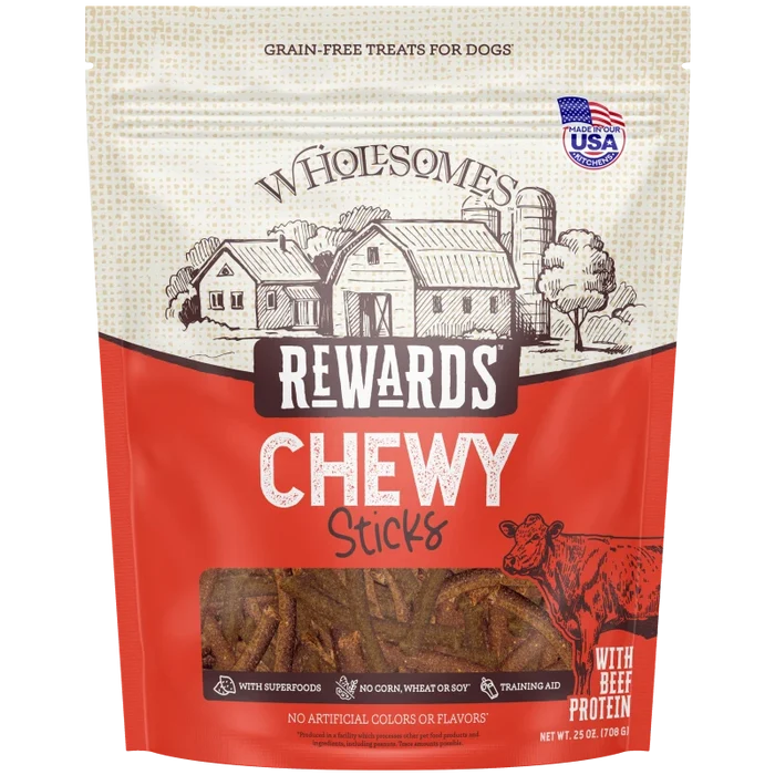 Wholesomes™ Rewards Chewy Beef Sticks Dog Treats