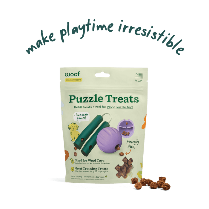 Woof Puzzle Treats Dog Toy
